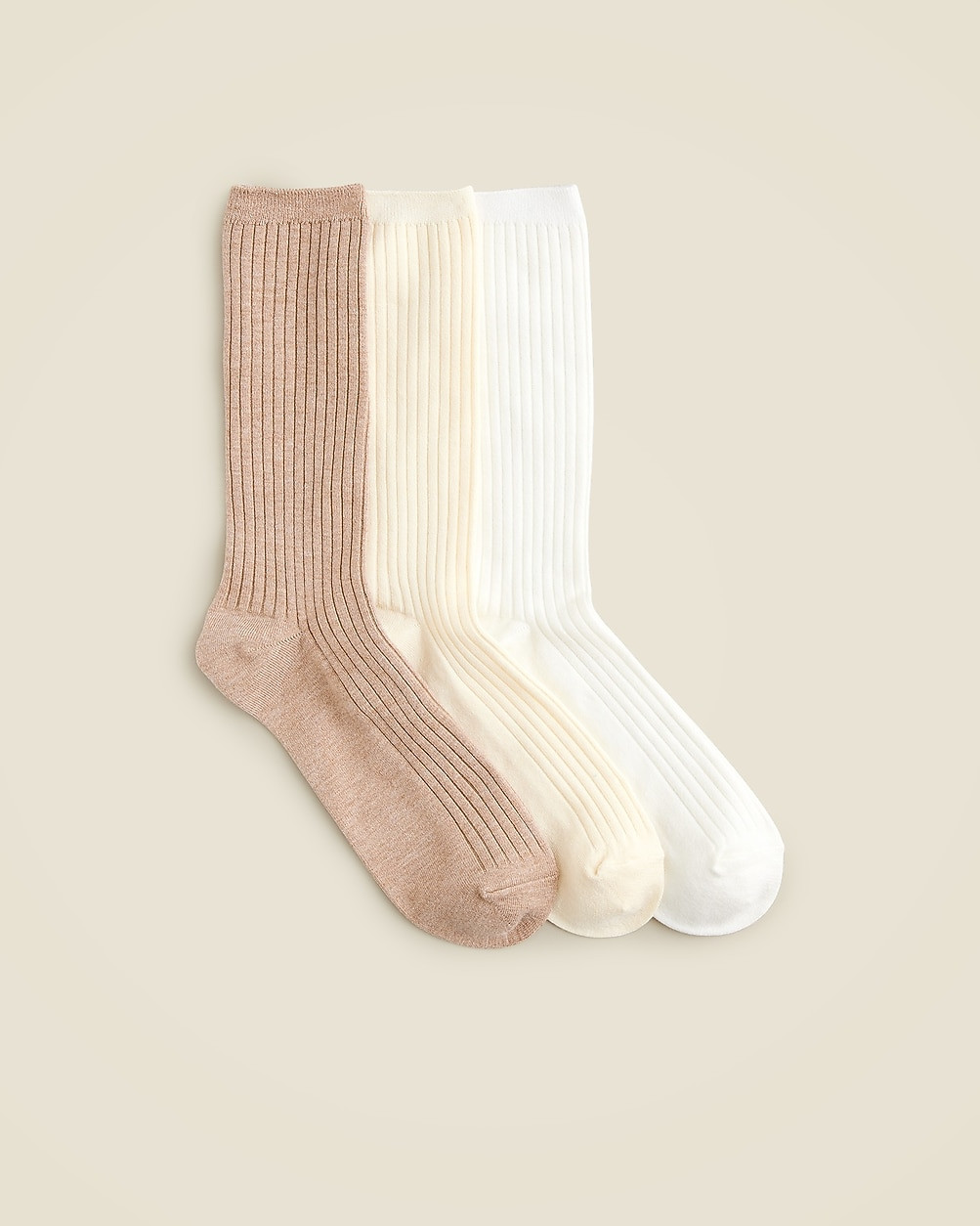 Cozy ribbed trouser socks three-pack | J. Crew US