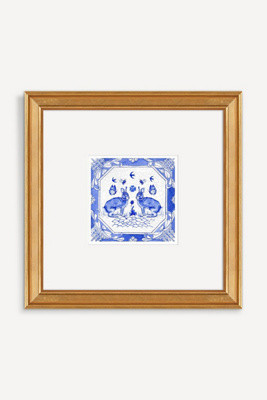 Delft Lucky Bunnies Wall Art | Anthropologie (US)