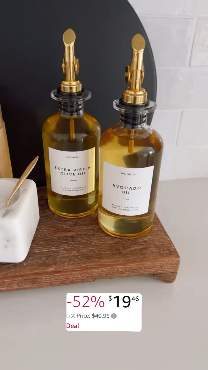 52% off my favorite Amazon glass oil dispenser bottle with gold spout


#LTKunder50 #LTKsalealert #LTKhome