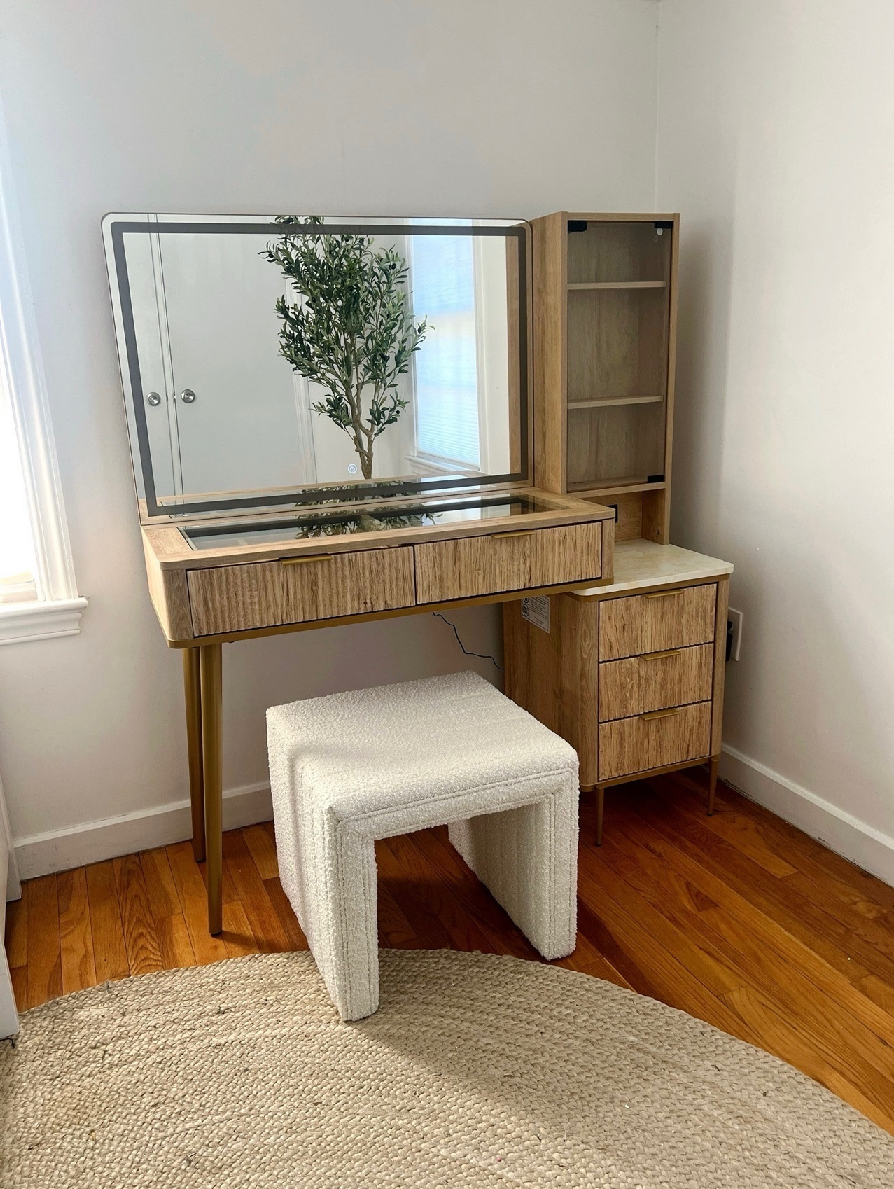 The cutest vanity & chair! 

amazon finds, amazon home 

 #LTKSeasonal #LTKHome