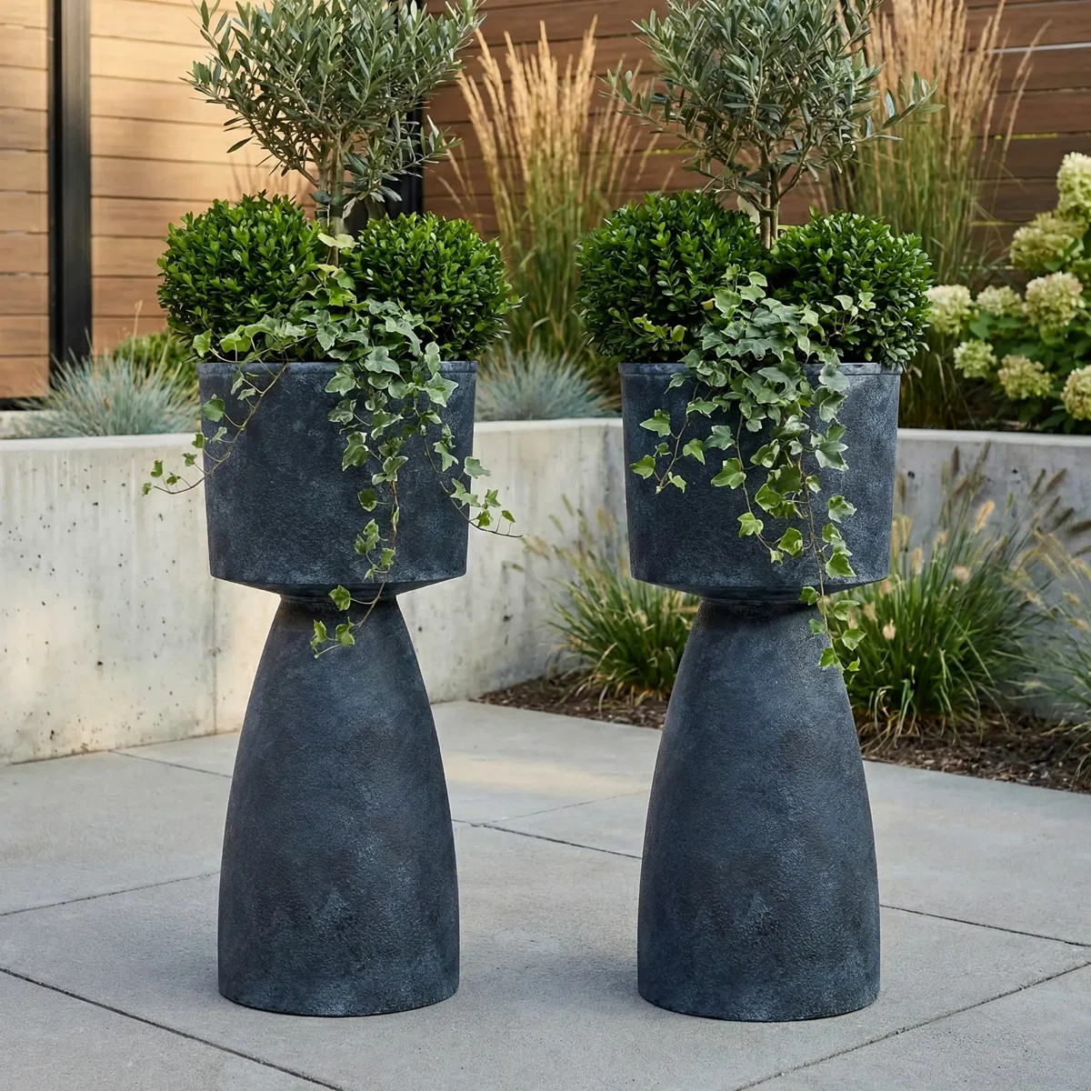 Latitude Run® Modern Decorative Garden Pots for Indoor & Outdoor Use & Reviews | Wayfair | Wayfair North America