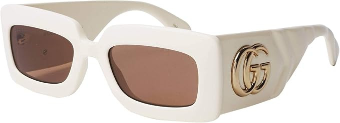 Gucci GG0811S Ivory/Brown 53/21/145 women Sunglasses | Amazon (US)