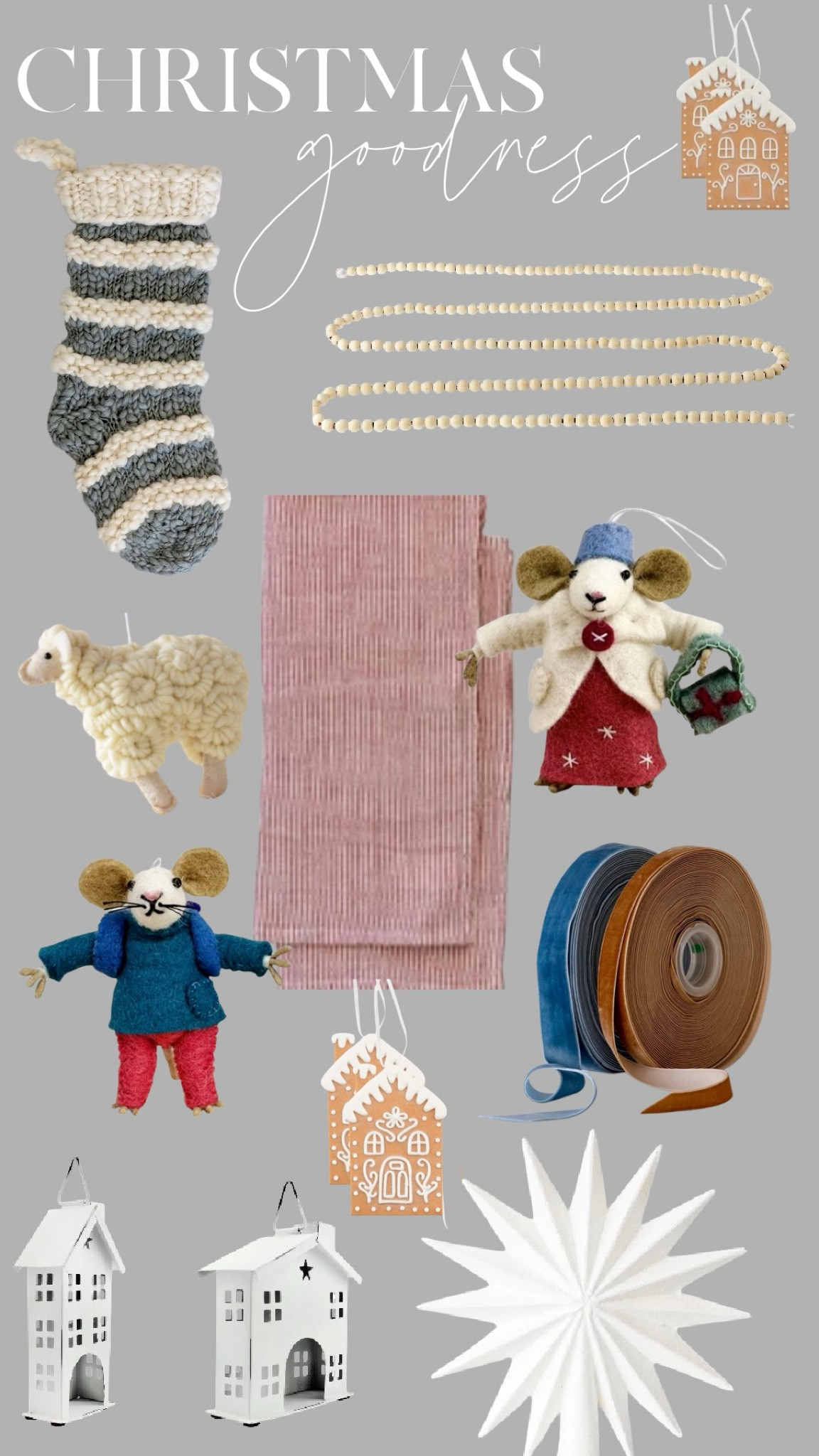 

Adding a touch of whimsy to my Christmas decor this year with these stunning finds from Walmart and House of Jade! I’m loving the mix of playful ornaments, a magical tree topper, and elegant velvet ribbon to tie it all together. The cozy stockings, festive garland, and chic napkins are the perfect accents for a dreamy holiday look. Whether you’re going for a whimsical theme or just looking to elevate your space, these affordable pieces make holiday decorating effortless!


#LTKHoliday #LTKHome #LTKSeasonal