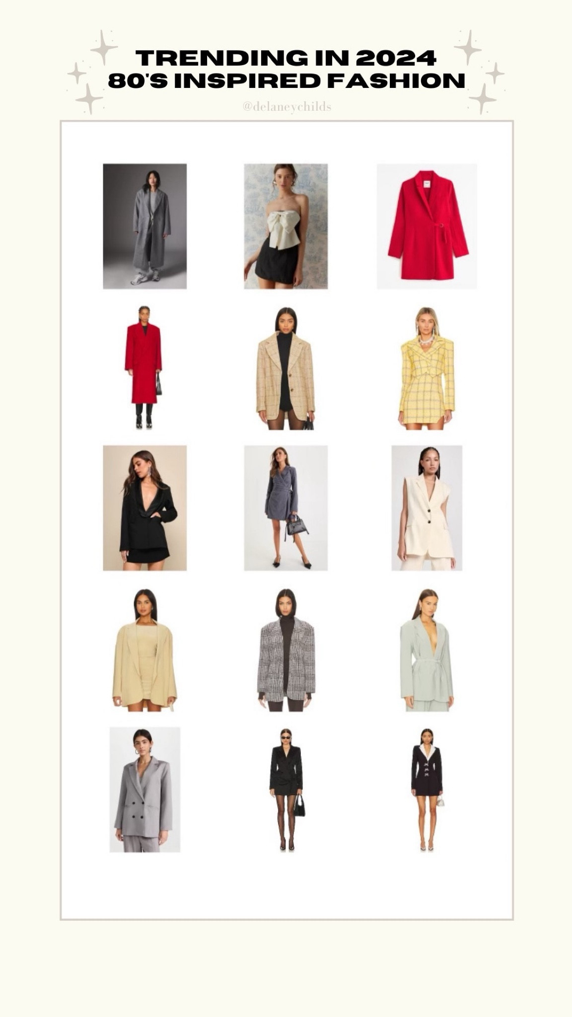 trending in 2024: 80’s Inspired Fashion 

check out styling tips in my 2024 trend predictions YouTube video 🛼