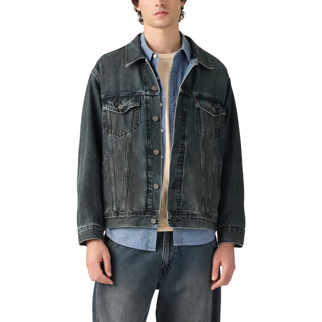 levi's Relaxed Fit Trucker Jacket in Setting The Pace Trk at Nordstrom, Size Small | Nordstrom