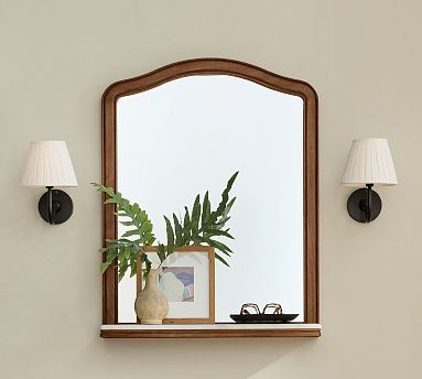 Scarlett Mirror With Shelf | Pottery Barn (US)