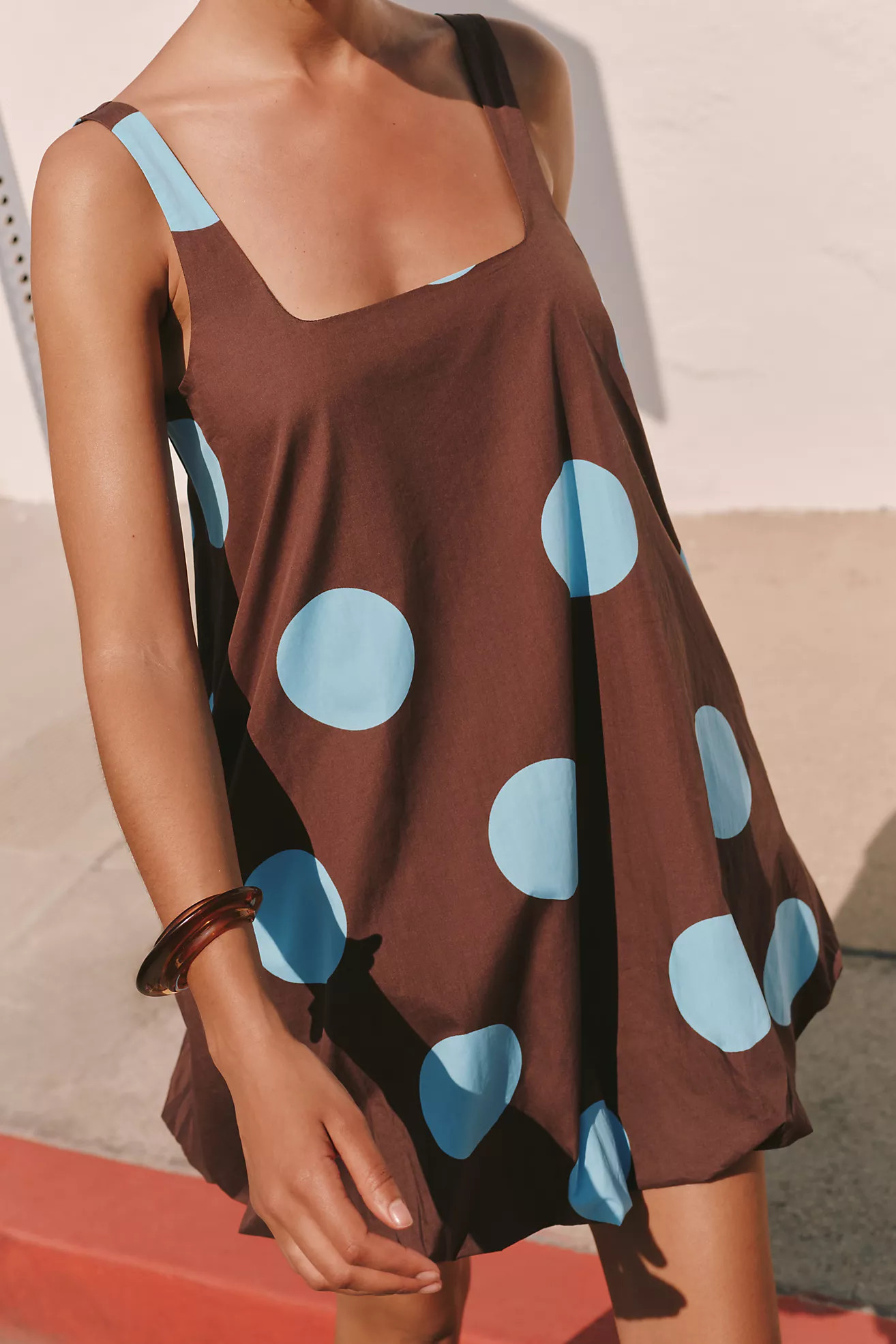 Maeve Poplin Bubble Mini Dress | Anthropologie (US)