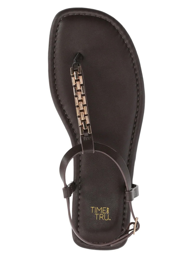 Time and Tru Women's Hardware Thong Sandals | Walmart (US)
