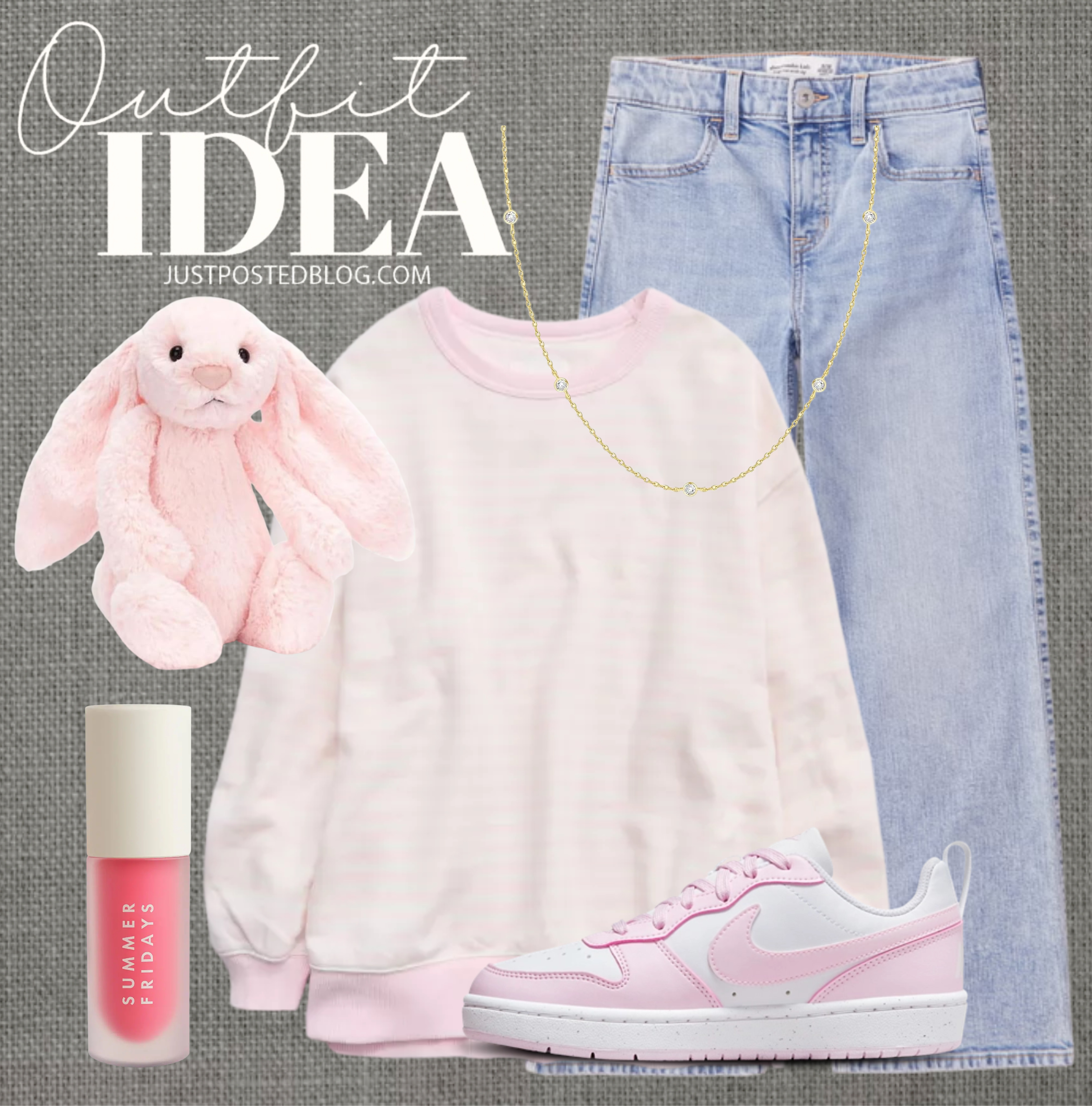 This such a cute and comfy outfit for tweens and teens!!! The sweatshirt is a women's sweatshirt!! 

 