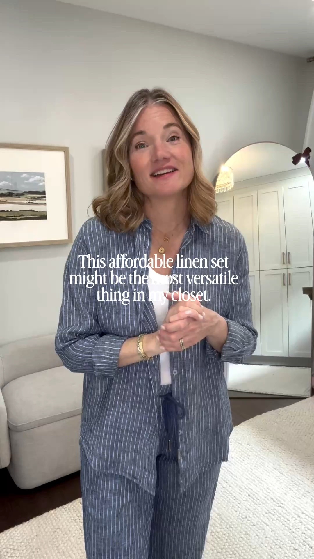 Love this matching @Quince  linen set! I’m wearing a M in both pieces 

#LTKover50style #LTKstyletip #LTKsummer