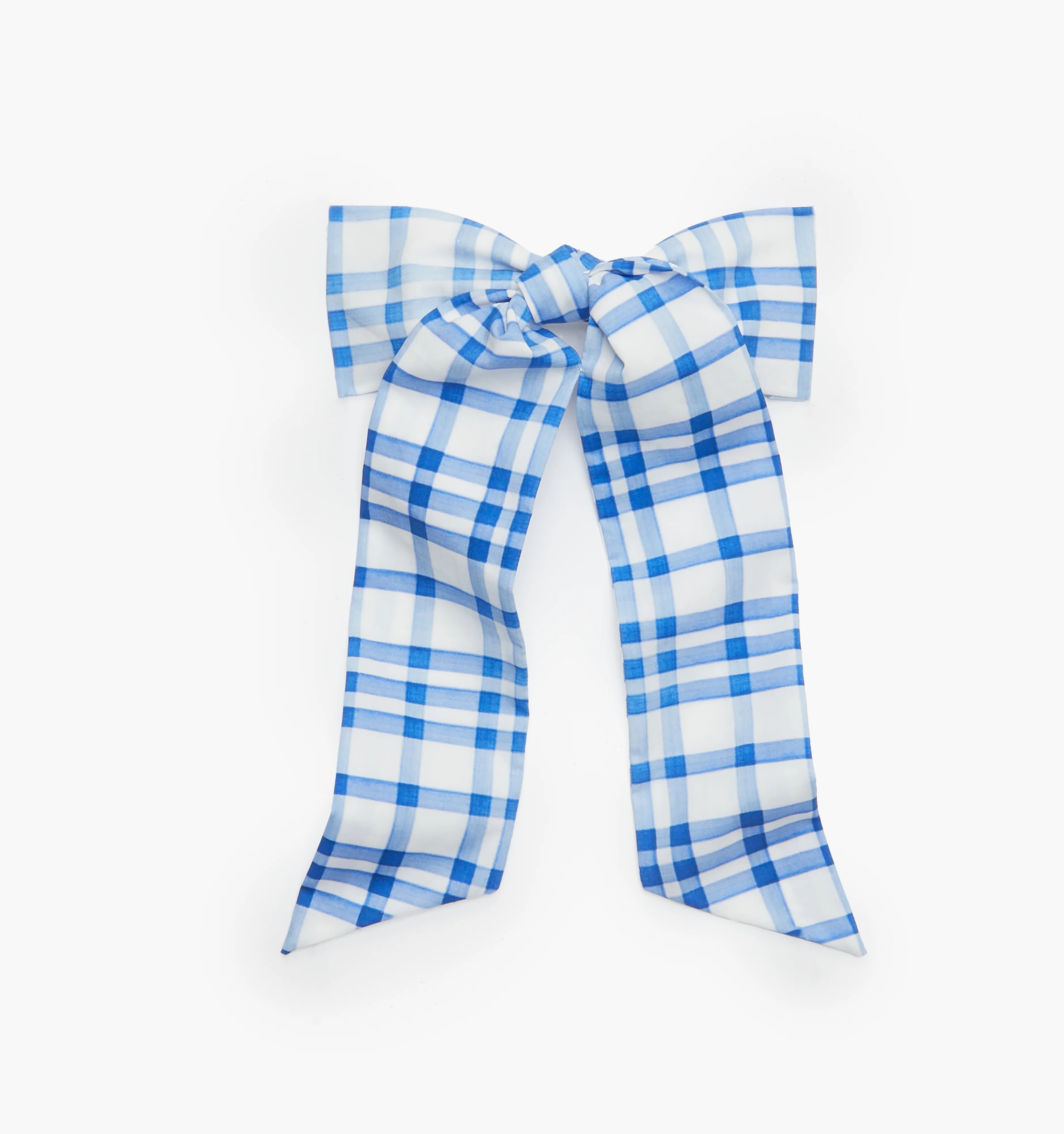 The Belle Bow | Blue Watercolor Gingham | 100% Cotton | Hill House Home | Hill House Home US
