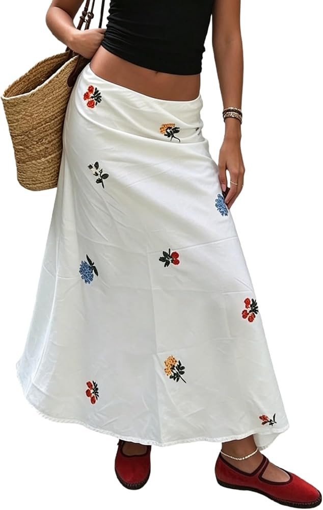 Summer, Flowy, Vacation, Cute, Long Skirts | Amazon (US)