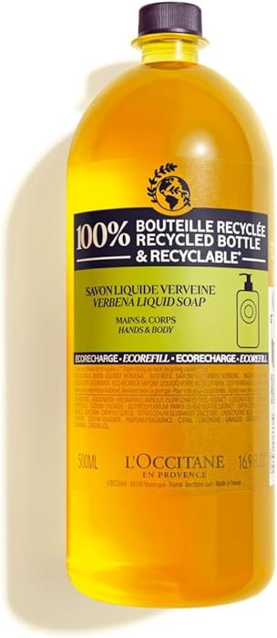 L'Occitane Shea Verbena Hand & Body Liquid Soap Refill 16.90 fl. oz | Amazon (US)