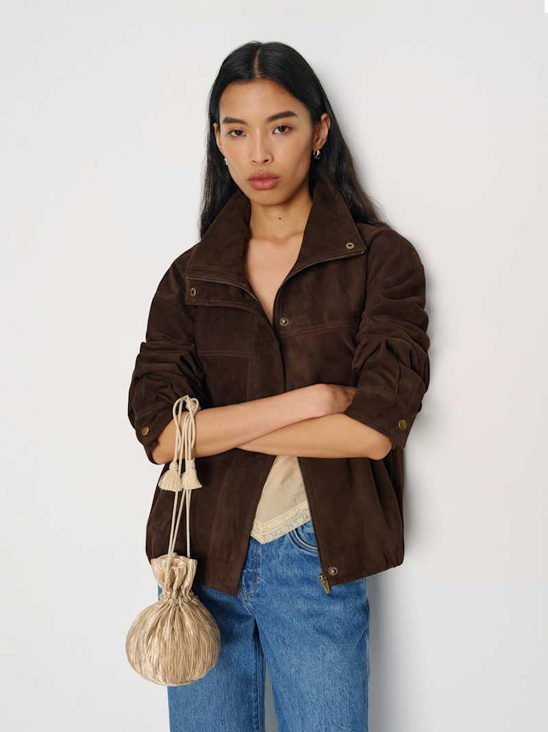 Aphrodite Pleated Pouch | Reformation (Global)