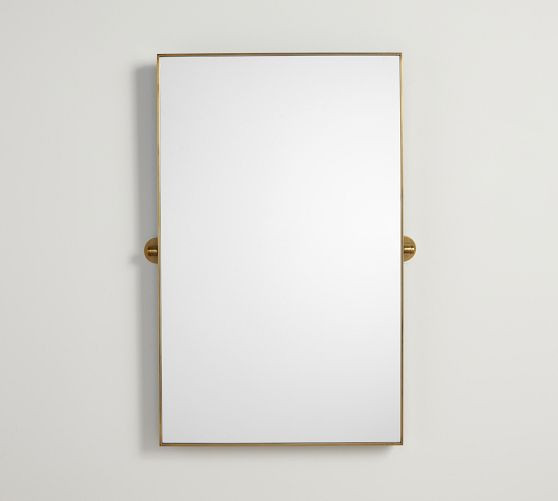 Linden Rectangular Pivot Mirror | Pottery Barn (US)