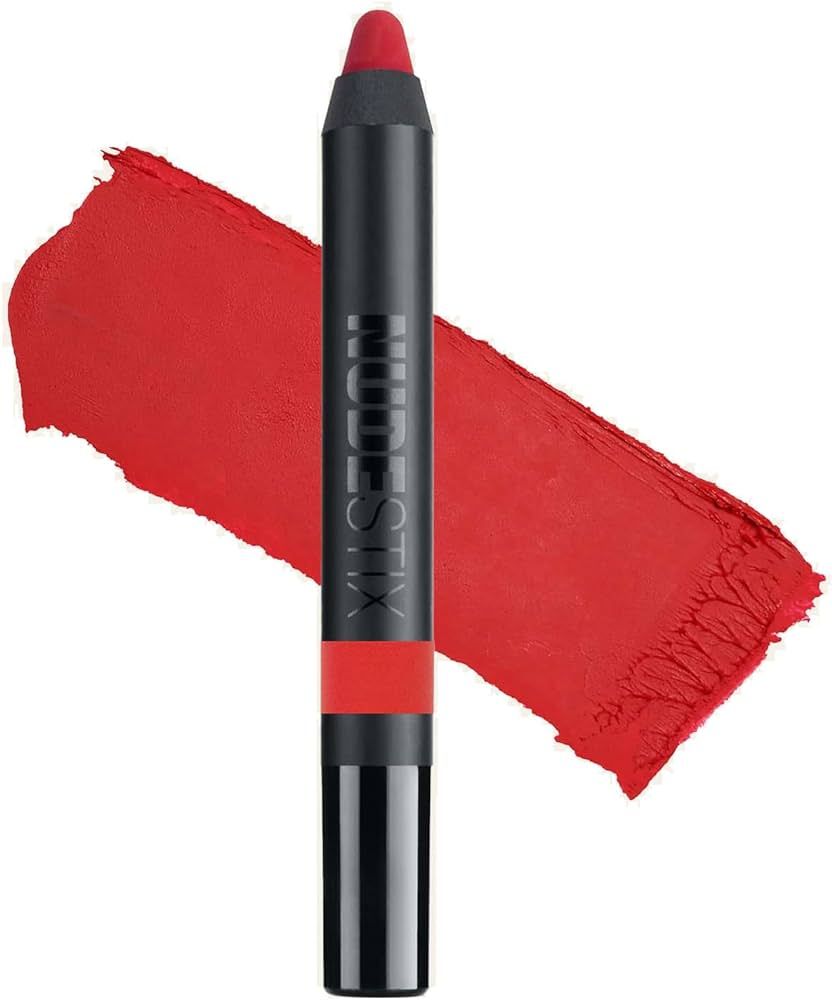 Nudestix Intense Matte Lip + Cheek Pencil, Lipstick + Lip Liner + Cheek Blush Tint, Multi Use Mak... | Amazon (US)