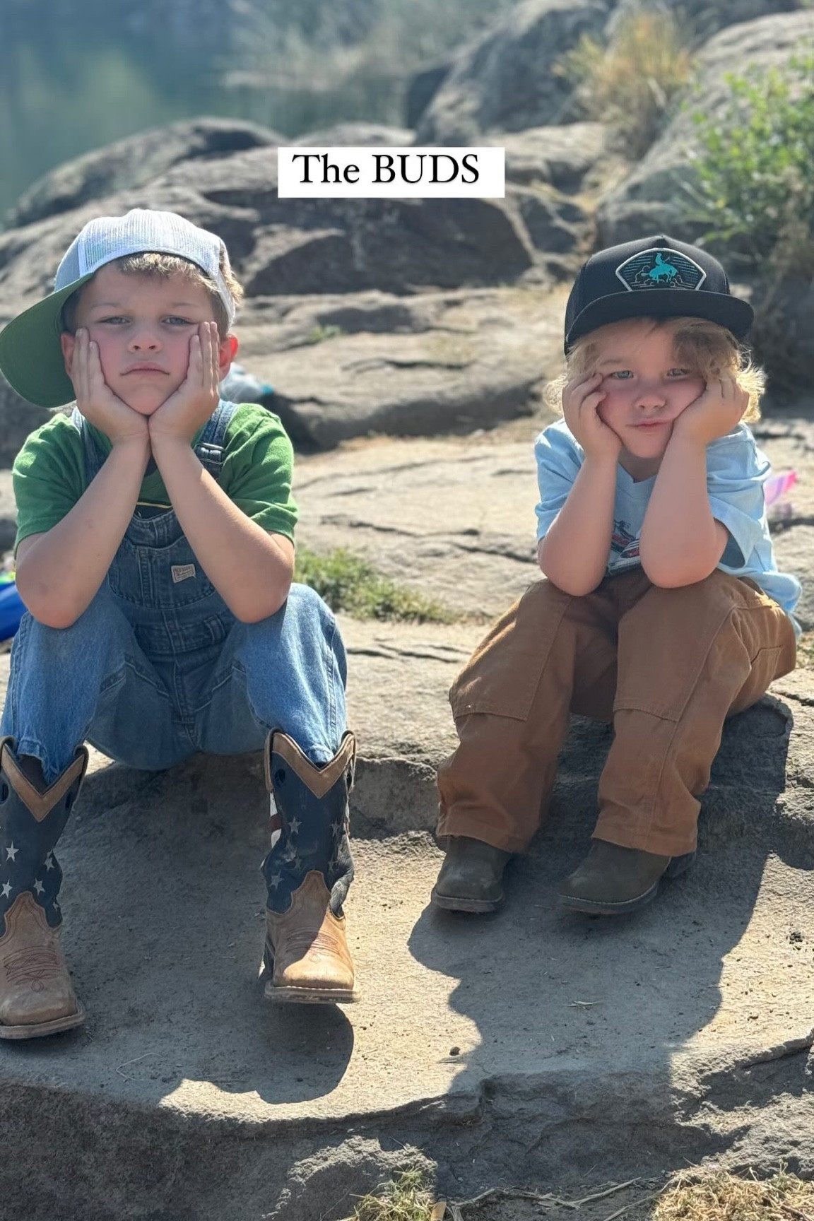 Just two buds out fishing! 🎣 

fishing l kids l boys l toddler 

#LTKKids