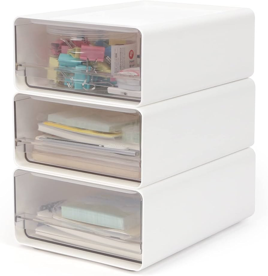 Organizer mit Schubladen Acryl 3 St\u00fcck, Schreibtisch Organizer A5 | Amazon (DE)