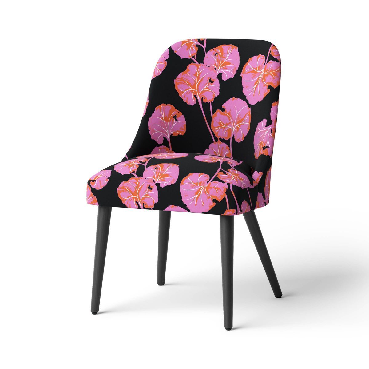 Geranium Leaf Pink/Black Upholstered Task and Office Chair - DVF for Target | Target