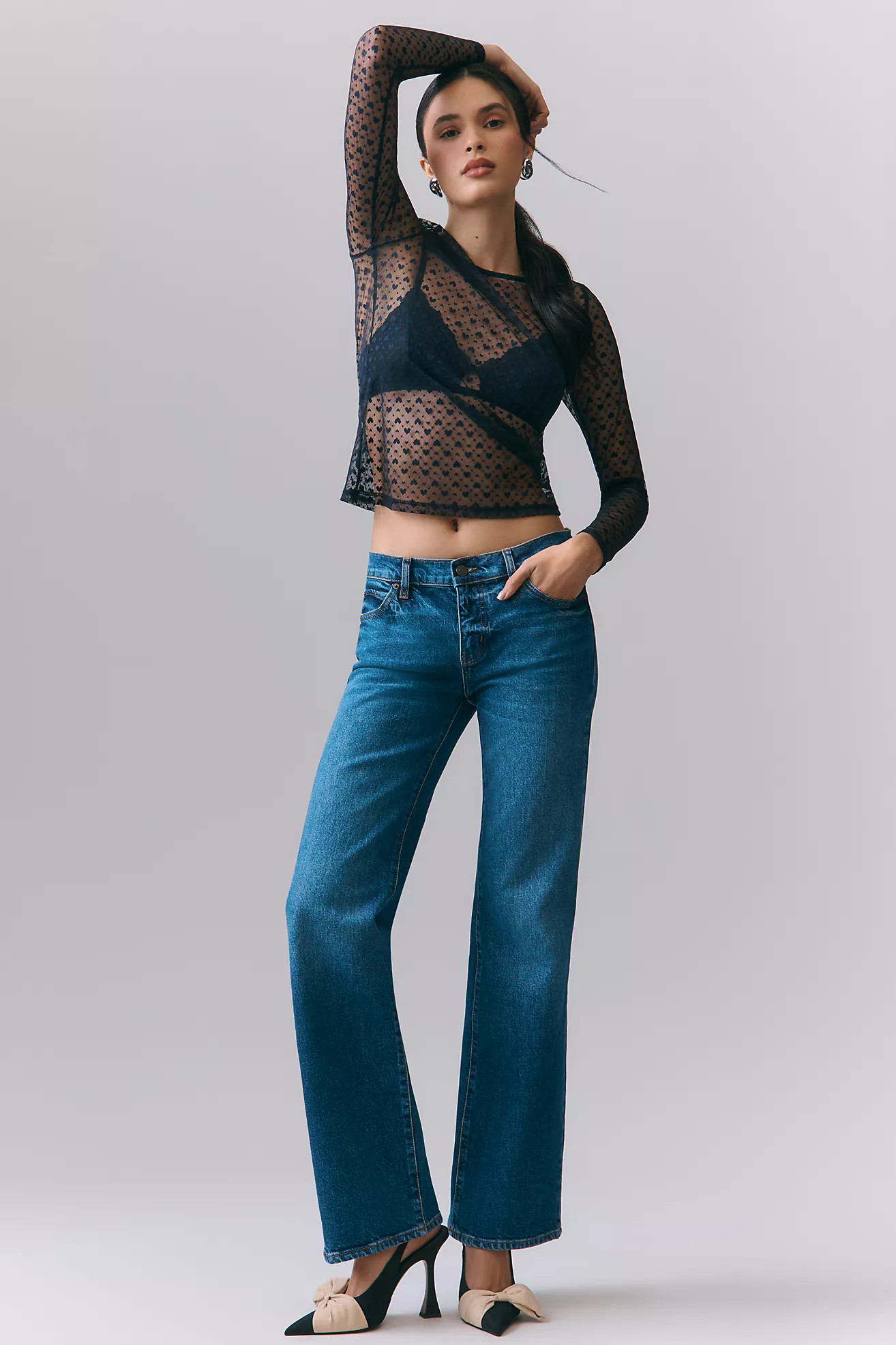 FRAME The Rodeo Low-Rise Bootleg Jeans | Anthropologie (US)