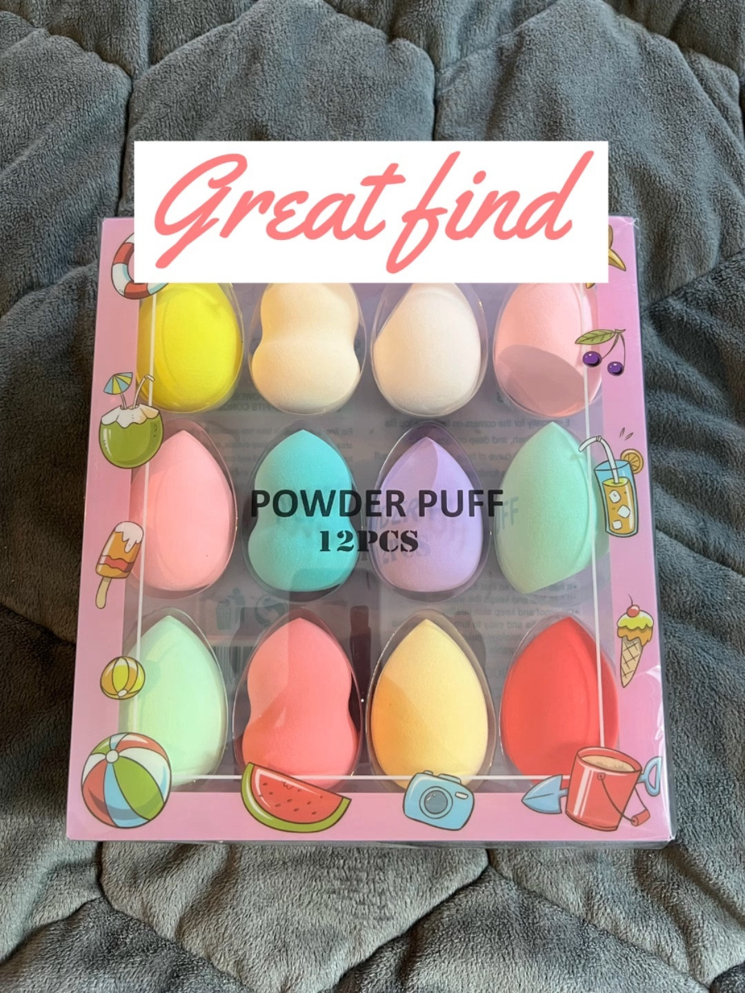 12PC Makeup Sponge Beauty Blender:  Make Up Sponges Set For Face Dry & Wet Use For Powder, Cream Or Liquid Application

#LTKGiftGuide #LTKbeauty #LTKVideo