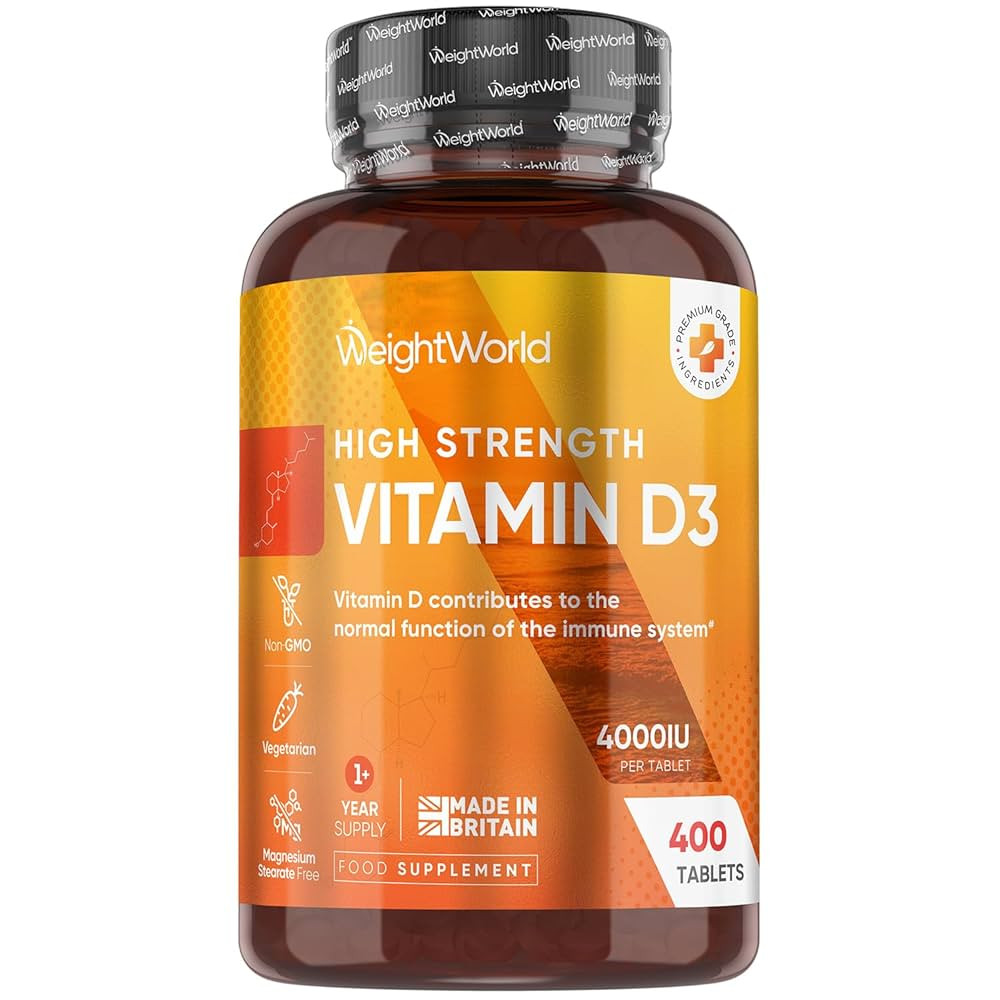 Vitamin D3 4000IU | 400 Tablets | 1+ Year Supply | 6mm Micro Vitamin D Tablets | Easy to Swallow ... | Amazon (UK)