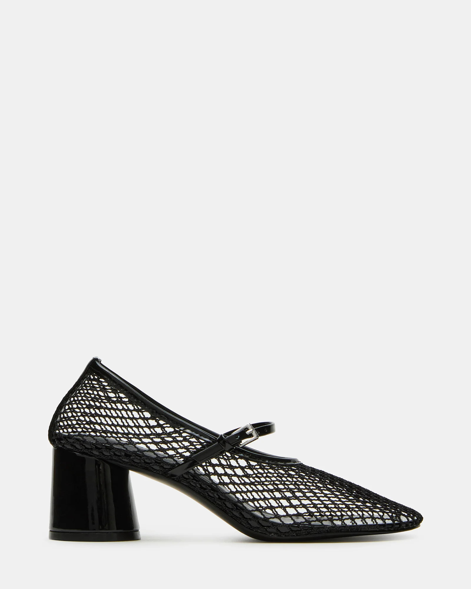 RAYNOR Black Women's Mary Jane Mesh Block Heel | Steve Madden (US)