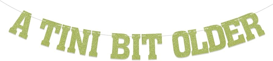A Tini Bit Older Banner - Martini Birthday Party Decorations, Martini Bar Birthday Party Decor, T... | Amazon (US)