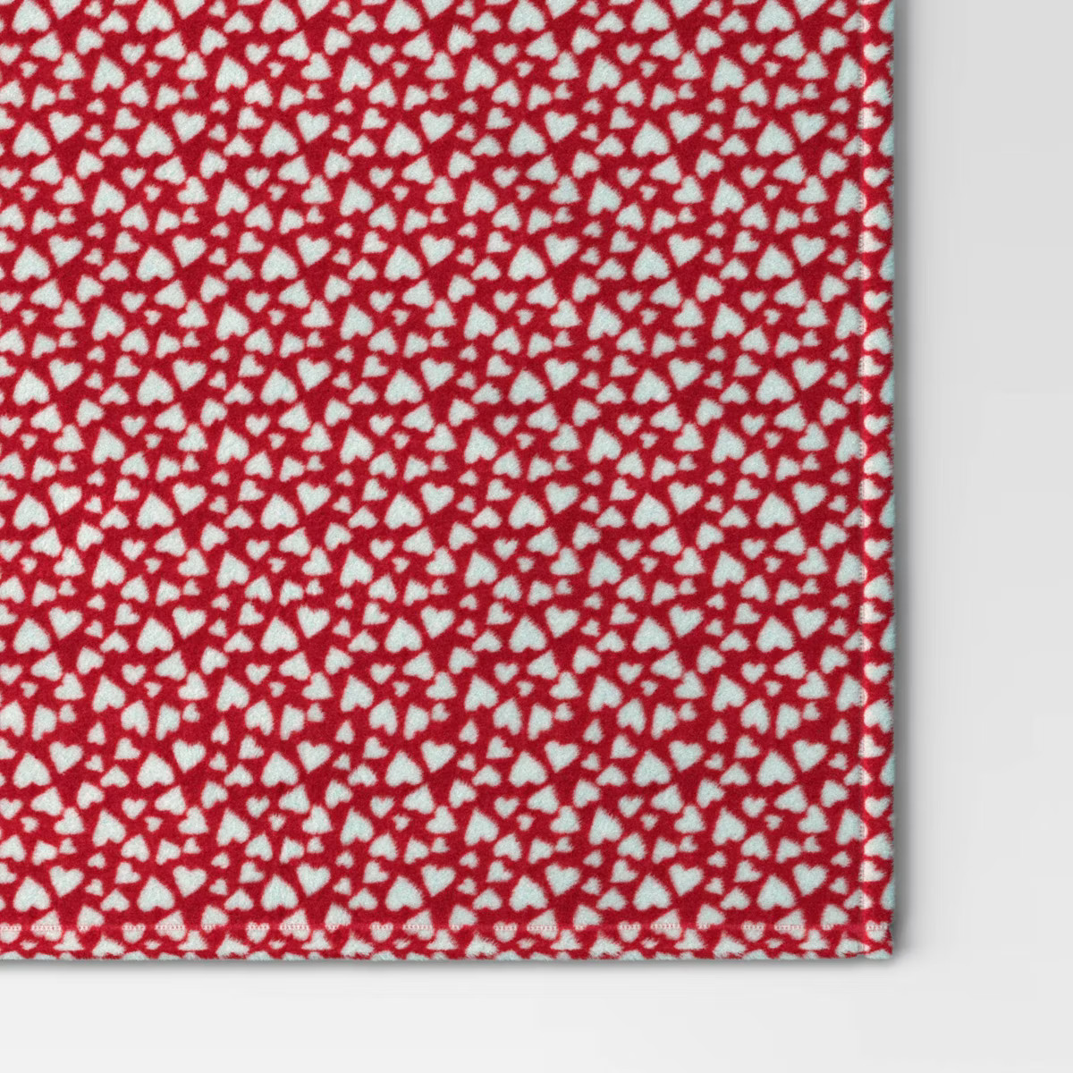 Recycled Poly Printed Paper Cut Hearts Plush Throw Pink/Red - Room Essentials™ | Target