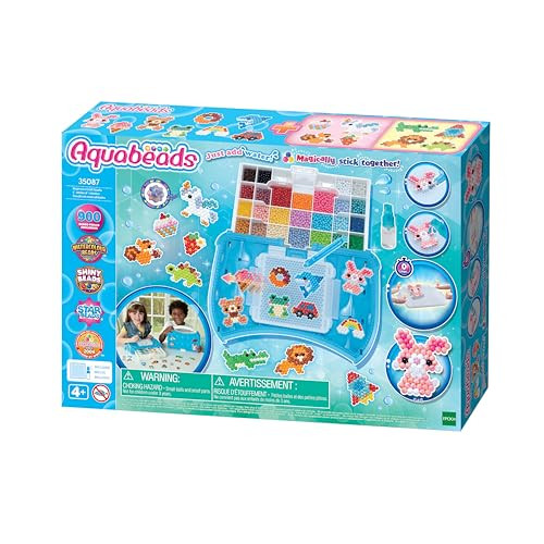 Aquabeads 35087 Craft Studio Starter Set – Water Bead Craft Set in a Carry Case for Children from 4 Years Old, Child-Safe, No Ironing or Gluing Required | Amazon (US)