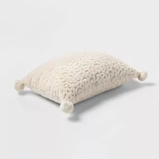 Oblong Faux Fur Embossed Leopard Decorative Throw Pillow - Opalhouse™ | Target