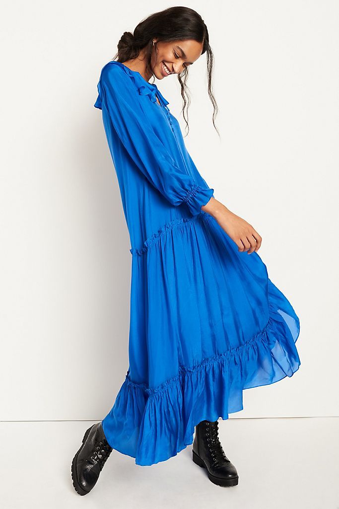 Aubriana Ruffled Maxi Dress | Anthropologie (US)