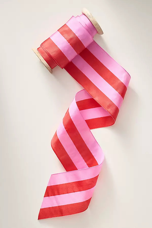 Tonal Striped Gift Ribbon | Anthropologie (US)
