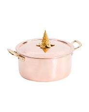 Made In Italy 4.5qt Christmas Tree Copper Casserole Pan | Marshalls