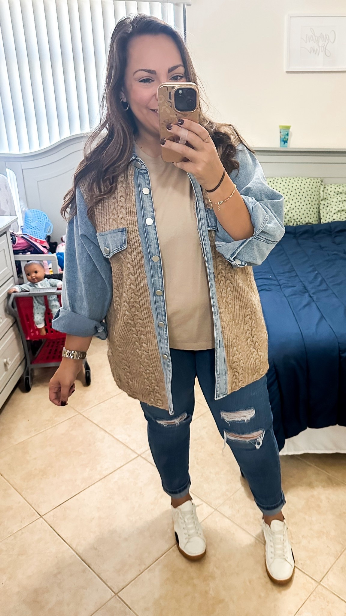 • tee - Target (old; similar style linked - use code Erica33002) 
• jacket - Altar’d State
• jeans - Levi’s
• sneakers - Dolce Vita 

#LTKFindsUnder100 #LTKSeasonal