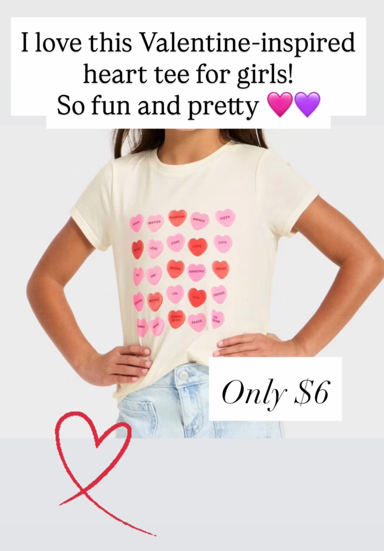 Cutest Valentine tee for girls ❤️🩷

#LTKKids