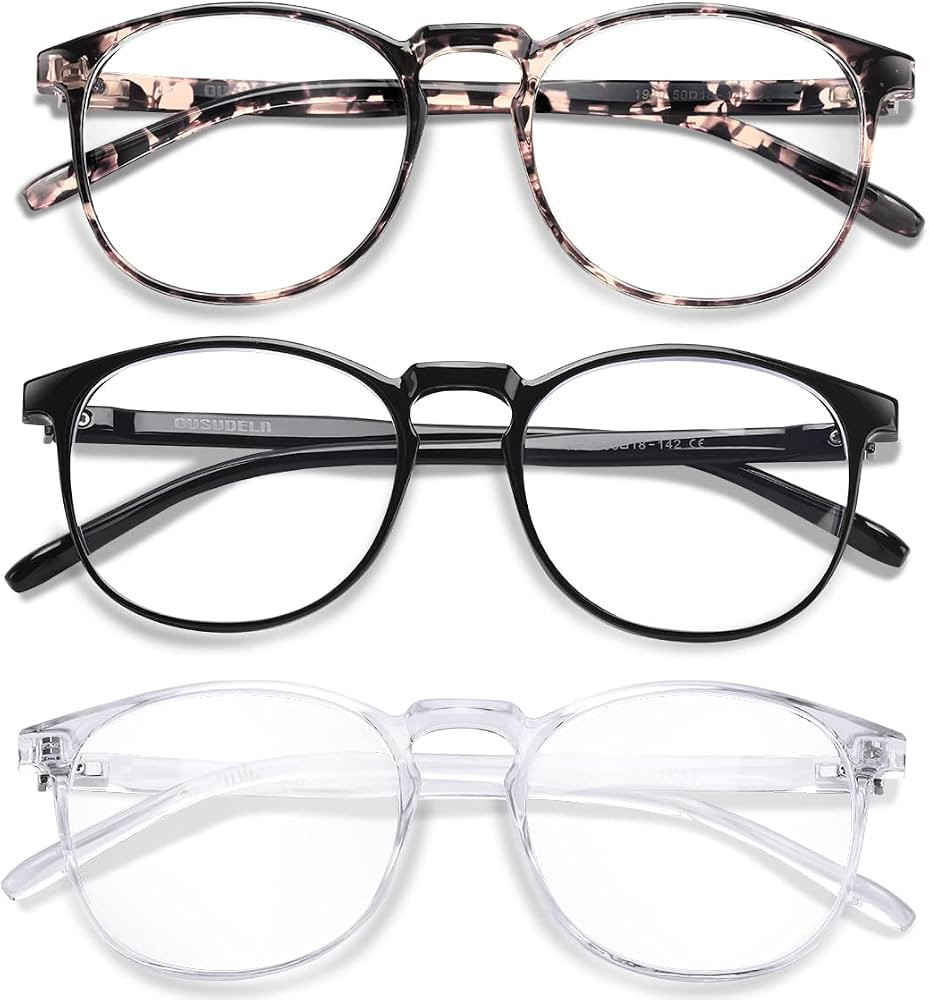 3-Pack Blue Light Blocking Glasses for Women/Men Blue Light Glasses for Teens, Computer Glasses G... | Amazon (US)