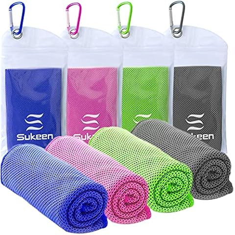 [4 Pack] Cooling Towel (40"x12"), Ice Towel, Soft Breathable Chilly Towel, Microfiber Towel for Y... | Amazon (US)