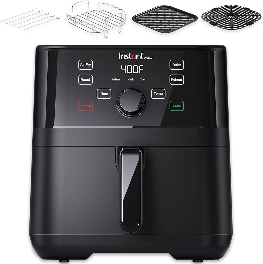 Instant Vortex 5.7QT Air Fryer With Accessories, Custom Smart Cooking Programs, 4-in-1 Functions ... | Amazon (US)
