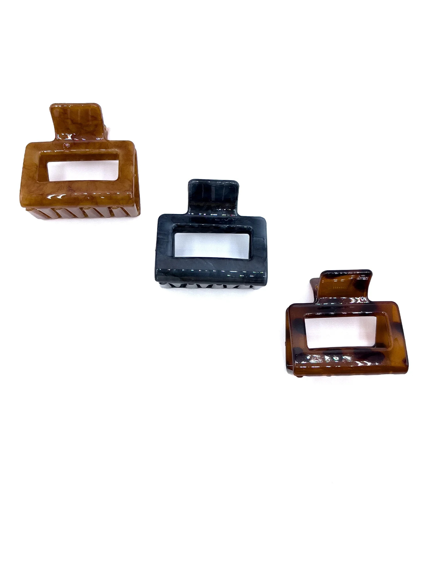 Time and Tru Square Claws, 3-Pack, Brown | Walmart (US)