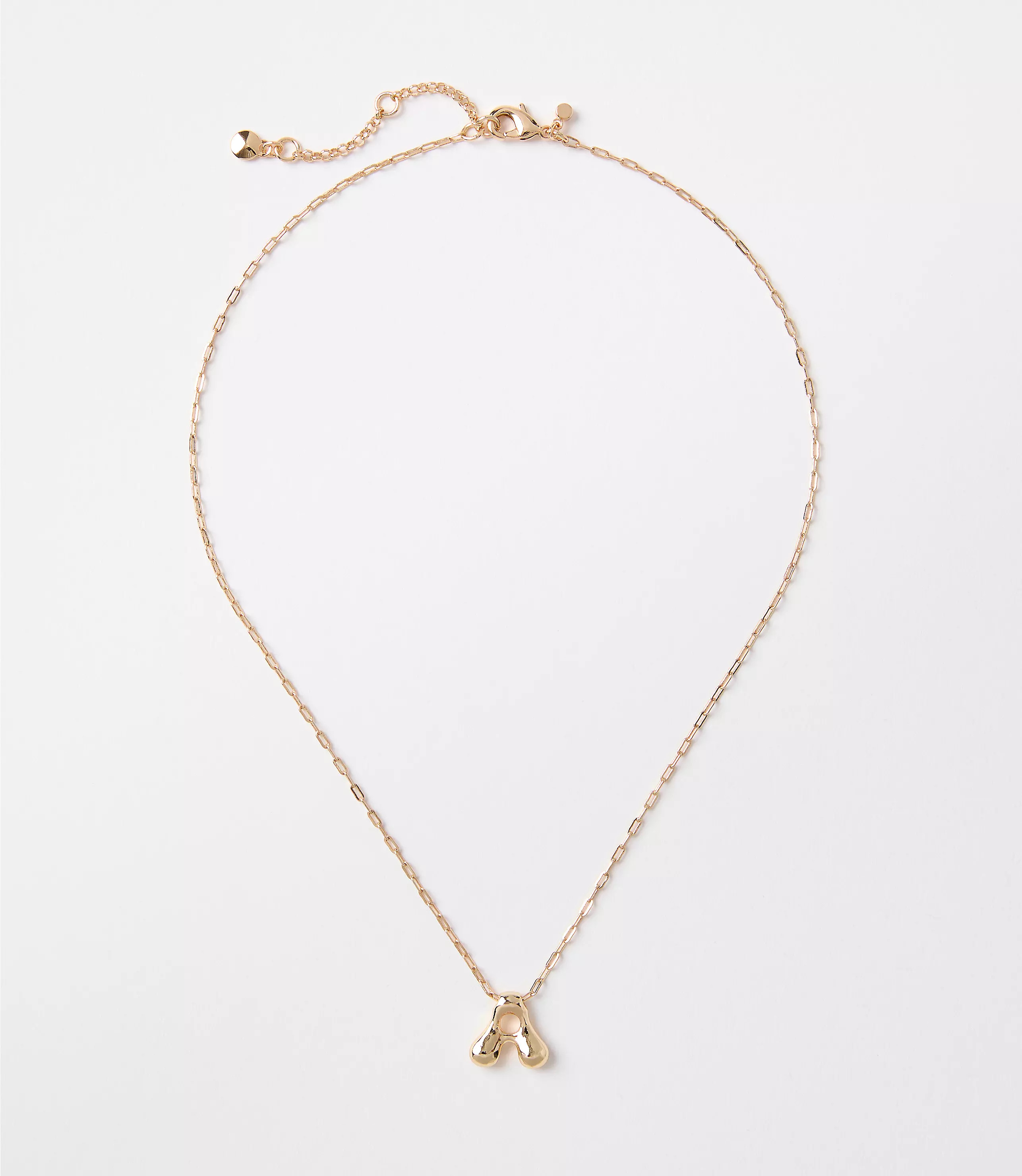 Bubble Letter Initial Necklace | LOFT