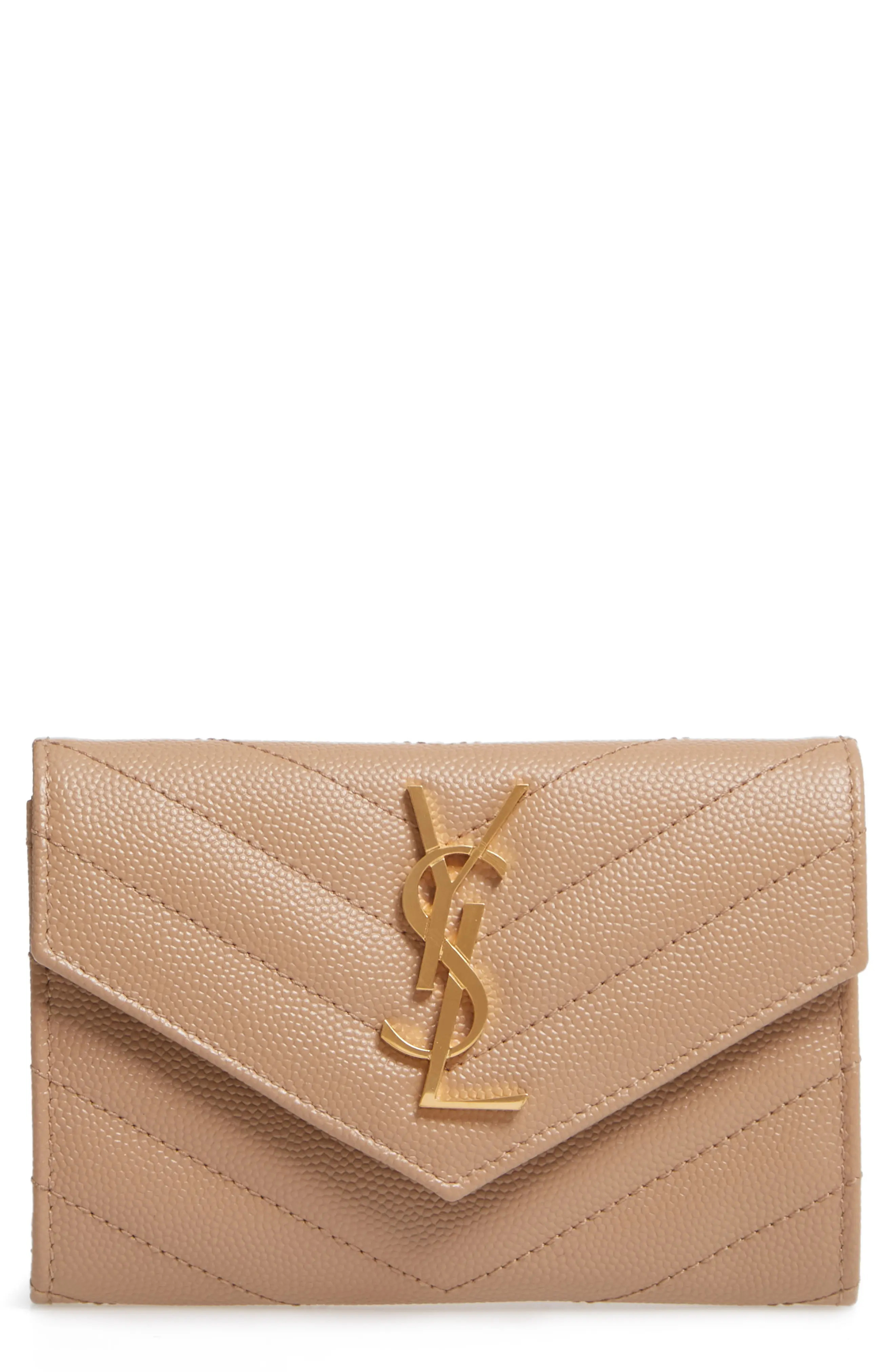 Saint Laurent 'Monogram' Quilted Leather French Wallet (Women) | Nordstrom | Nordstrom