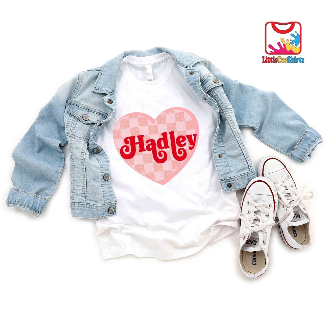 Personalized Valentine's Toddler Shirt Kids Valentine - Etsy | Etsy (US)