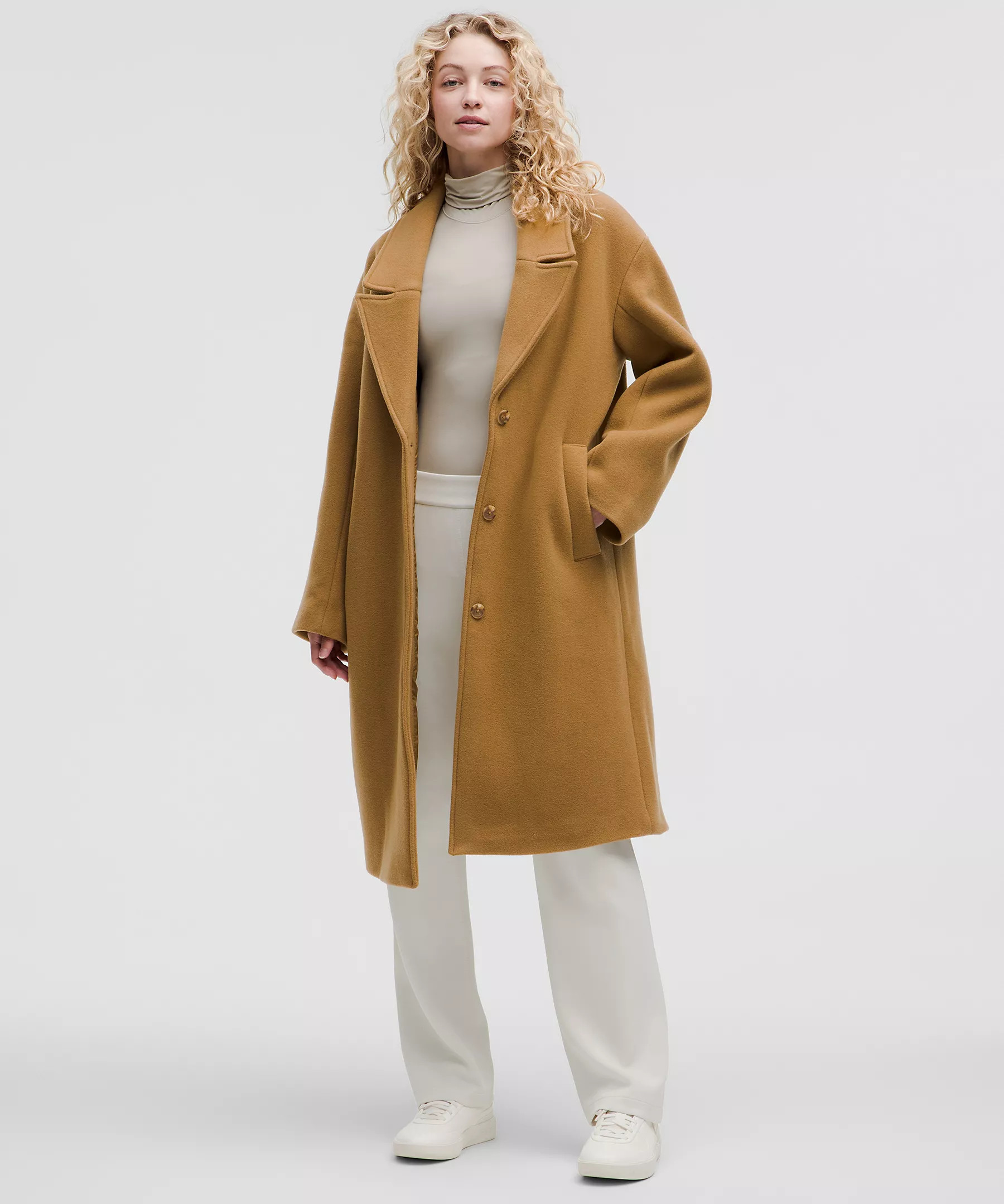 Relaxed-Fit Wool Overcoat | Lululemon (US)