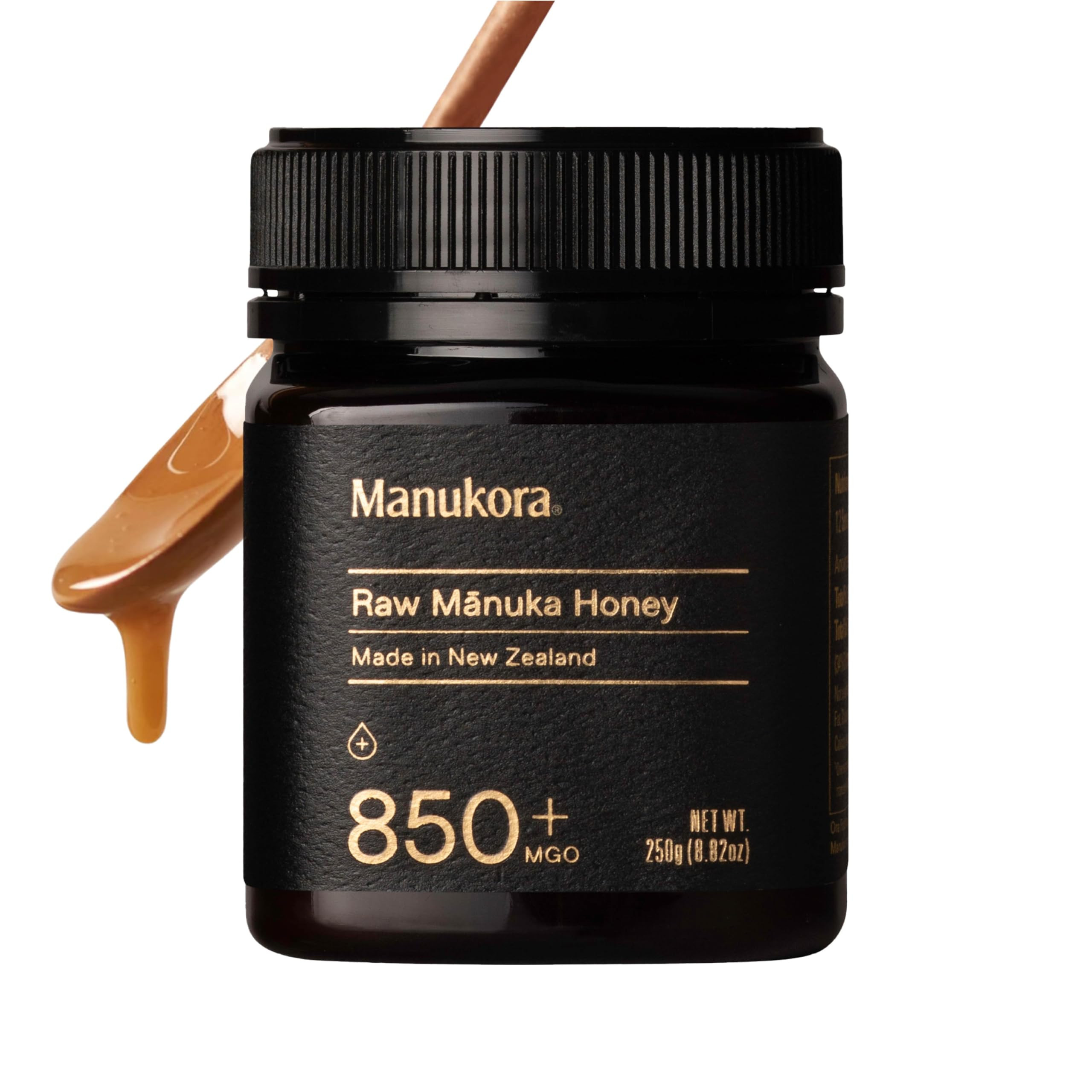 Manukora Raw Manuka Honey, MGO 850+ from New Zealand, Non-GMO, Monofloral, Traceable from Hive to... | Amazon (US)