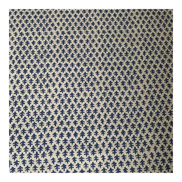 Sister Parish Burmese in Blue on Cotton Fabric- 6 Yards | Chairish