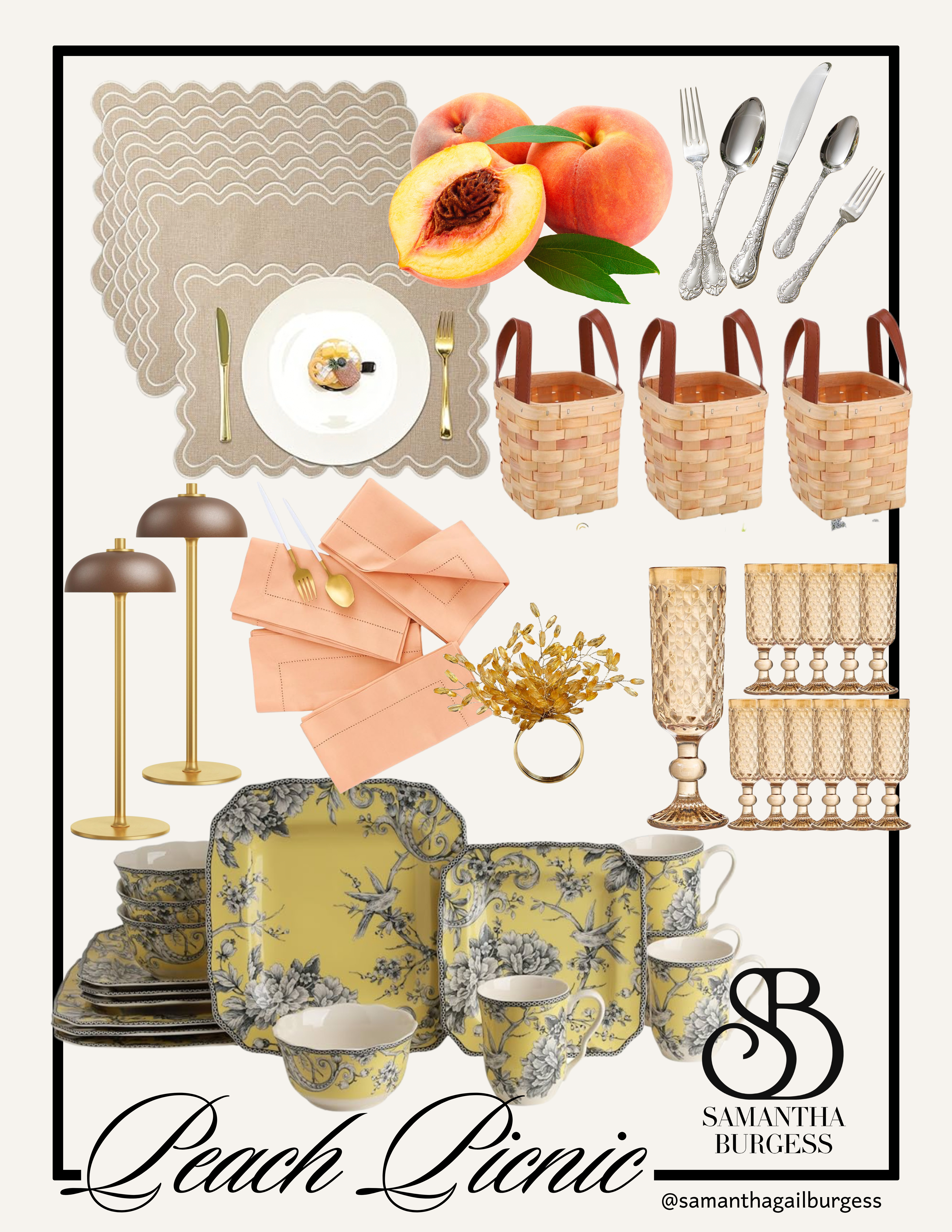 This "peach picnic" table is perfect for summer gatherings! 
 

 #LTKSeasonal #LTKHome #LTKWedding