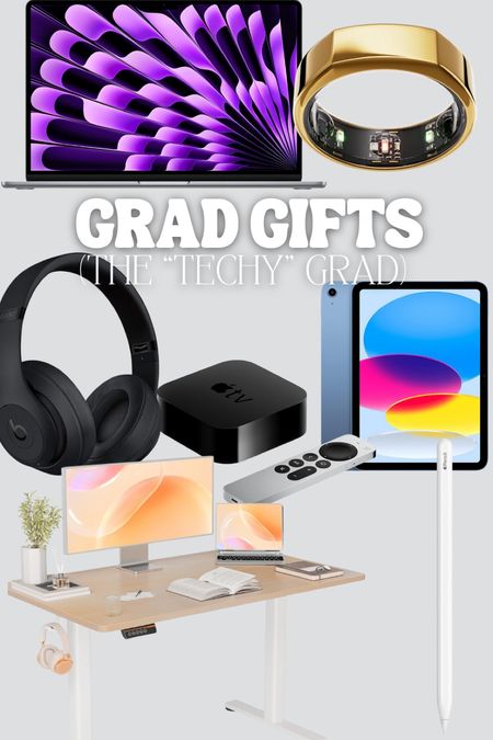 For the techy in your life who is graduating here are some great gift ideas to get them ready for next steps in life. A standing desk is always great espcially if they have remote or hybrid jobs or even a new ipad so they can use it for work or as a creative outlet!

#LTKfindsunder100 #LTKhome #LTKGiftGuide