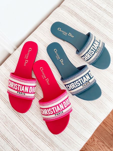 Christian Dior Dway Slide Sandal 💗 Look for less! Runs TTS!

➡️Sizing: I’m between a 7/7.5 (I prefer my foot to be closer to the edge of a shoe). Ordered size US7/38 which honestly fit fine, but I re-ordered size US8/39 in a few other colors! I would go with your bigger of your two sizes but don’t size up from your normal size! 

Sandals, best seller, DHGate, Christian Dior, look for less, save or splurge, vacation style 

#LTKunder50 #LTKshoecrush #LTKsalealert