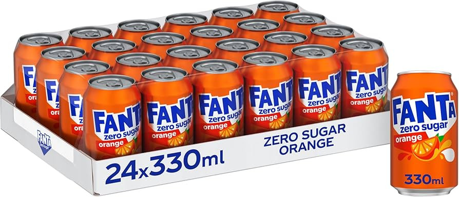 Fanta Can Orange Zero 330 ml (Pack of 24) | Amazon (UK)